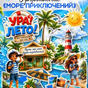 шаблоны для оформления отрядного уголка и лагерной смены море приключений распечатать на а4