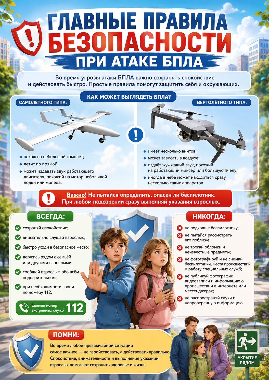 Памятка для обучающихся по действиям при атаке беспилотных летательных аппаратов (БПЛА) — изображение 6