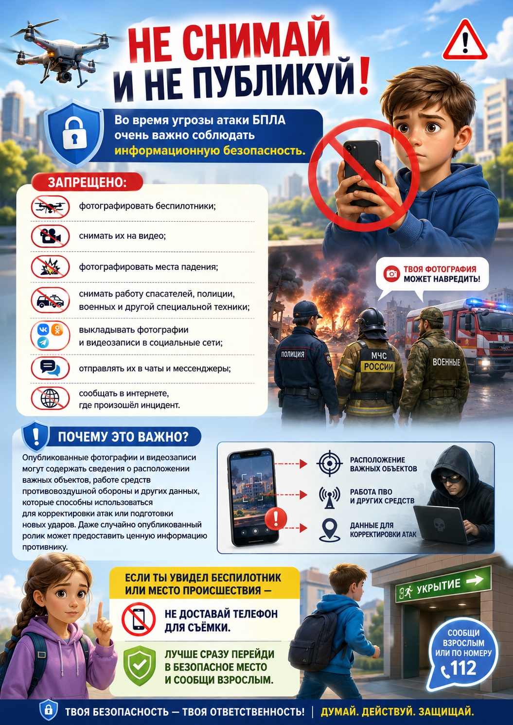 Памятка для обучающихся по действиям при атаке беспилотных летательных аппаратов (БПЛА) — изображение 5