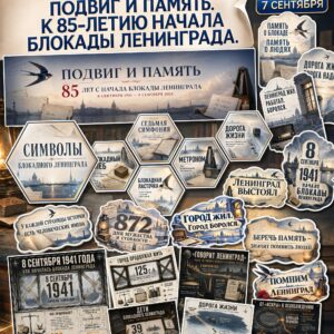 Скачать набор материалов для 1–5 классов к «Разговорам о важном» 7 сентября — «Подвиг и память. К 85-летию начала блокады Ленинграда» для печати